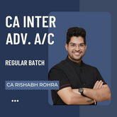 CA Inter Adv. Accounts | LIVE Regular Batch By CA Rishabh Rohra | For Jan 26 & May 26/Sep 26 Exams